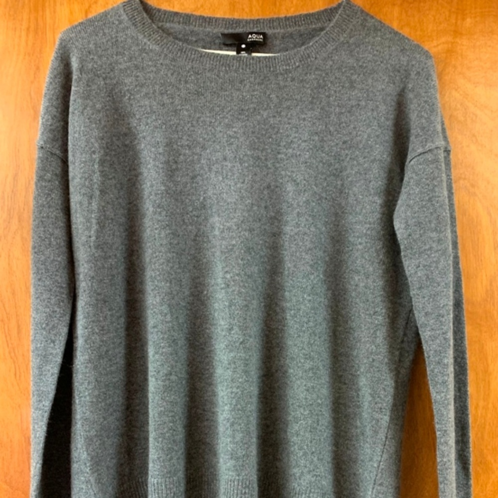 100% Cashmere Sweater by AQUA - Medium